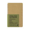 Notebook | Spiral Ring Notebook | DW Kraft Paper | A6 | Traveler's Company