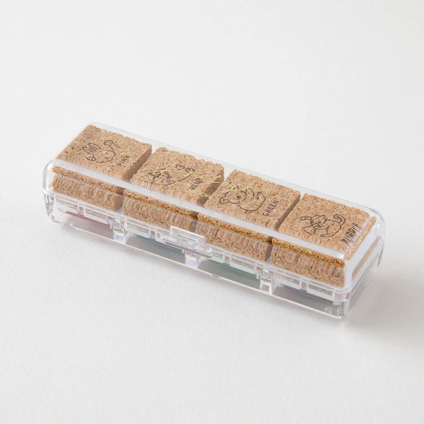 Stamp | Pre Inked Paintable Stamp | Yuru Log | Animals | Midori