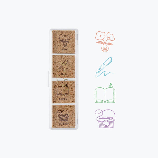 Stamp | Pre Inked Paintable Stamp | Yuru Log | Daily Life | Midori