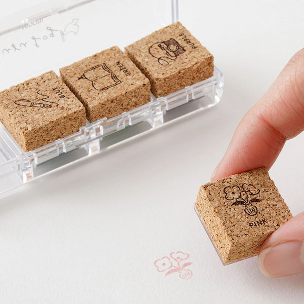 Stamp | Pre Inked Paintable Stamp | Yuru Log | Daily Life | Midori