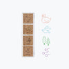 Stamp | Pre Inked Paintable Stamp | Yuru Log | Forest | Midori
