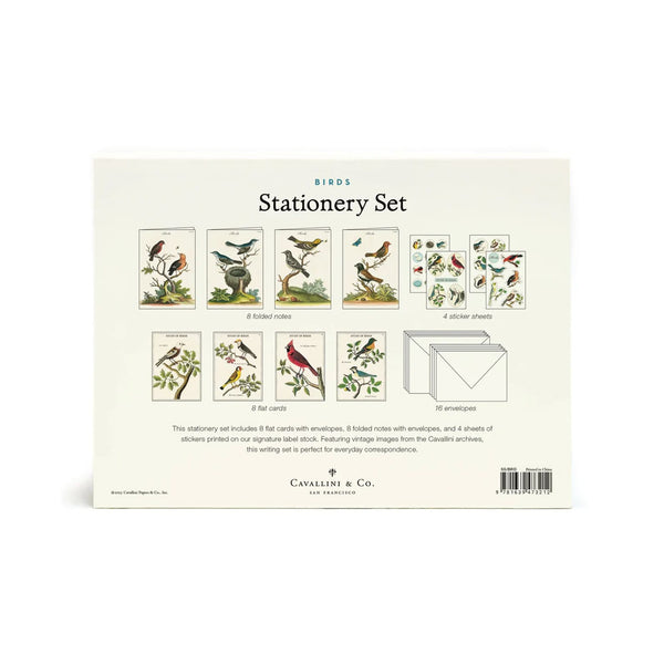 All Occasion Card | Boxed Stationery Set | Birds | Cavallini & Co.