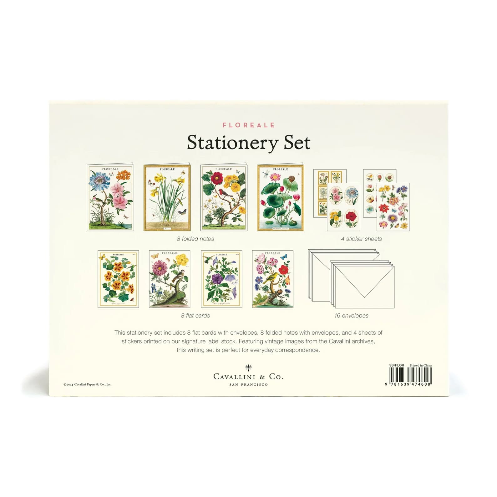 All Occasion Card | Boxed Stationery Set | Floreale | Cavallini & Co.