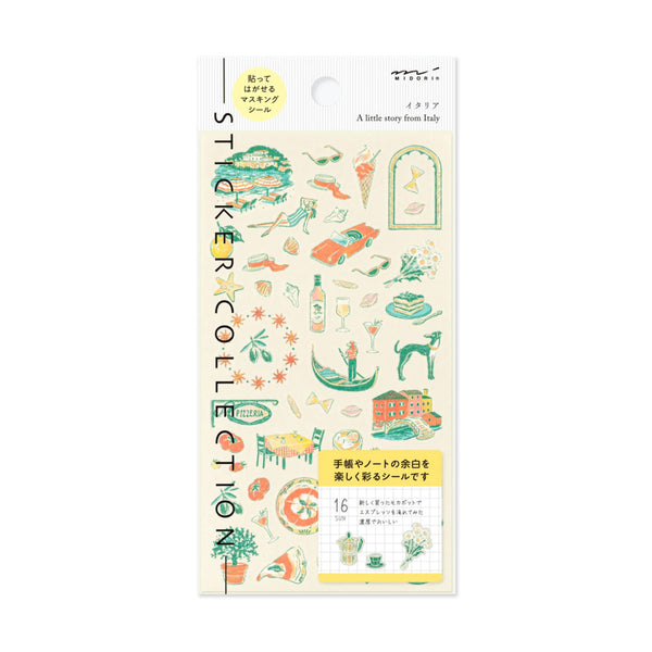 Sticker | Country Motif | Italy | Midori