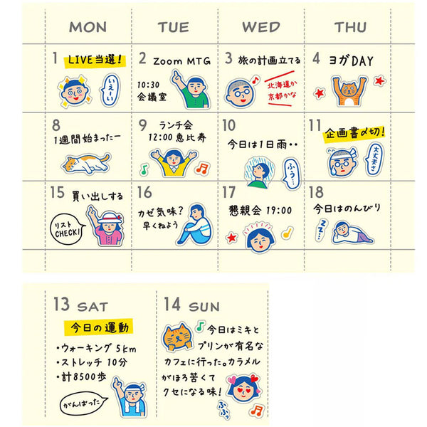 Sticker | Diary Sticker Sheet | New Retro | Food | Hightide