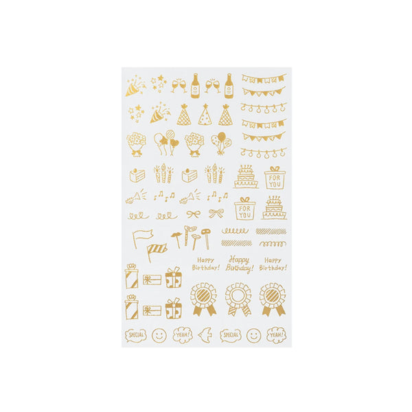 Sticker | Foil Transfer Sticker | Celebration | Midori