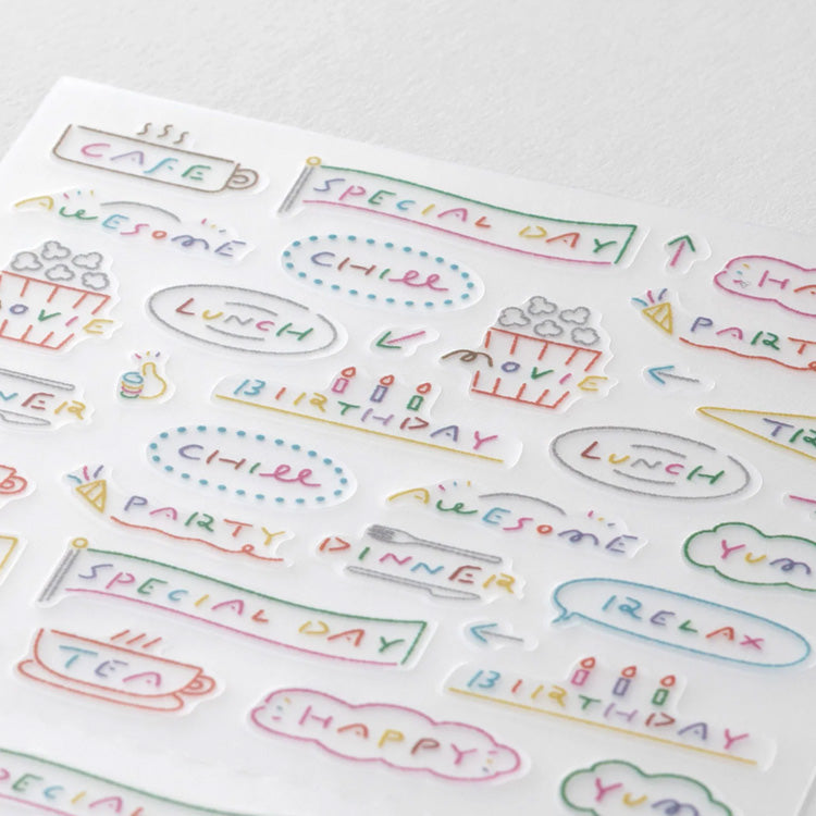 Sticker | Planner Sticker | Text Anniversary | Midori
