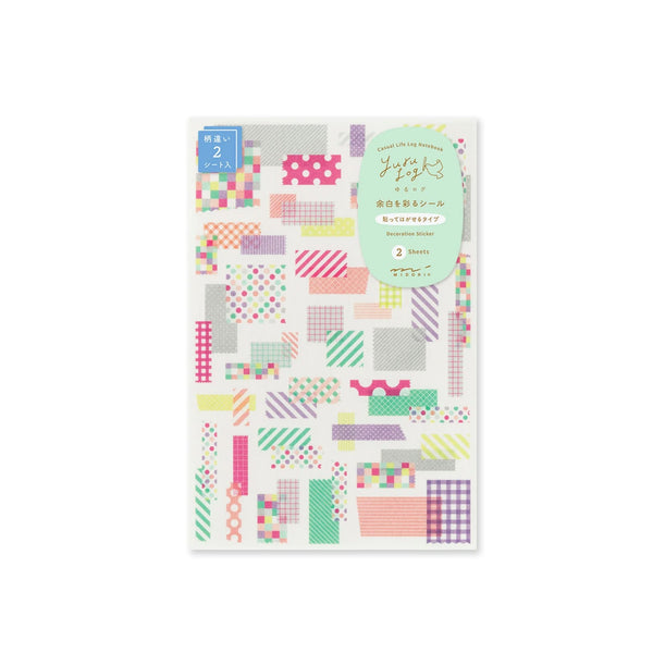 Sticker | Yuru Log | Collage Tape | Midori