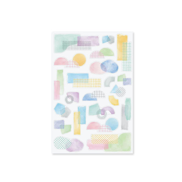 Sticker | Yuru Log | Watercolour Motif | Midori