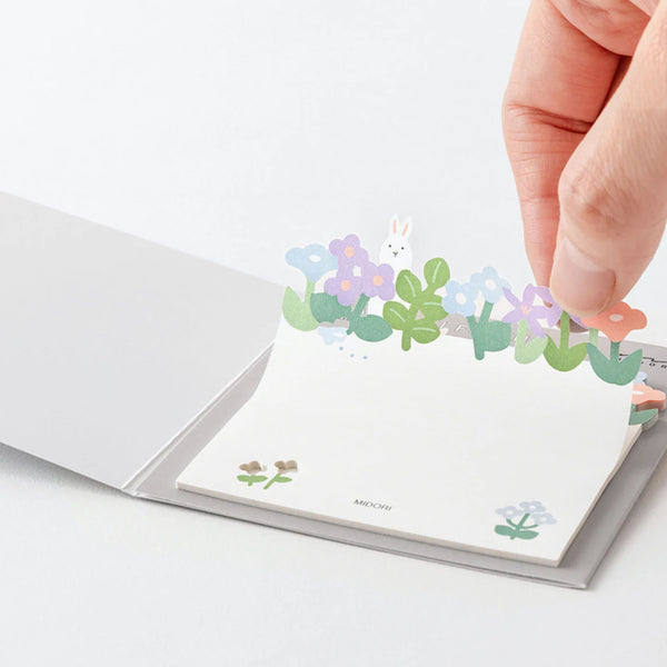 Die Cut Sticky Notes | Flower Garden | Midori