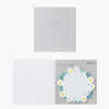 Die Cut Sticky Notes | White Wreath | Midori