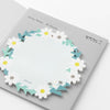 Die Cut Sticky Notes | White Wreath | Midori