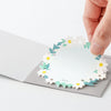 Die Cut Sticky Notes | White Wreath | Midori