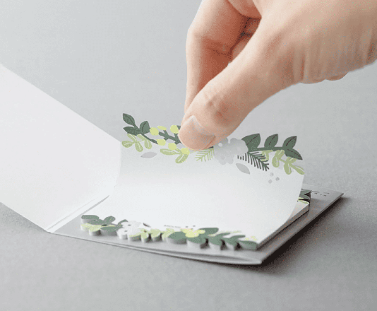 Midori Note Die Cut Sticky Notes | Leaves | Midori