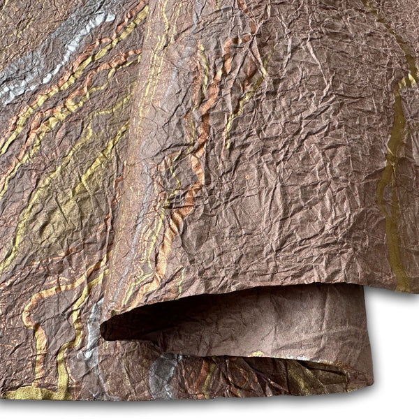 Thai Paper | Momigami | Milano 3 Metallic Marble | 5 COLOUR OPTIONS AVAILABLE - Kami Paper