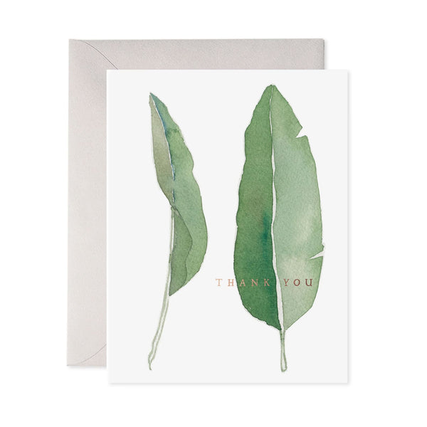 Thank You Card | Thank You Leaves | E.Frances