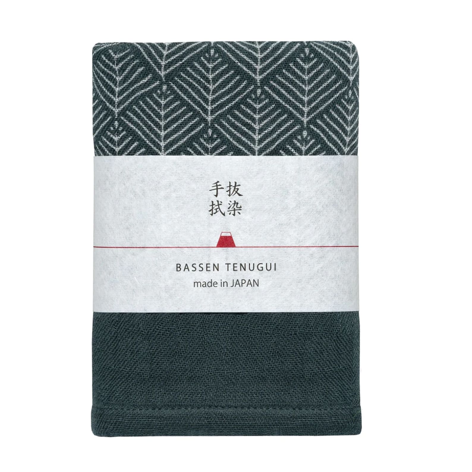 Towel | Bassen Tenugui | Charcoal Wakamatsubishi | Kontex