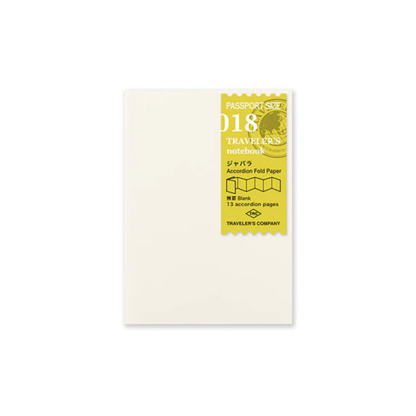 Notebook Refill | Accordion Fold Paper | Traveler's Company | 2 SIZE OPTIONS AVAILABLE - Kami Paper