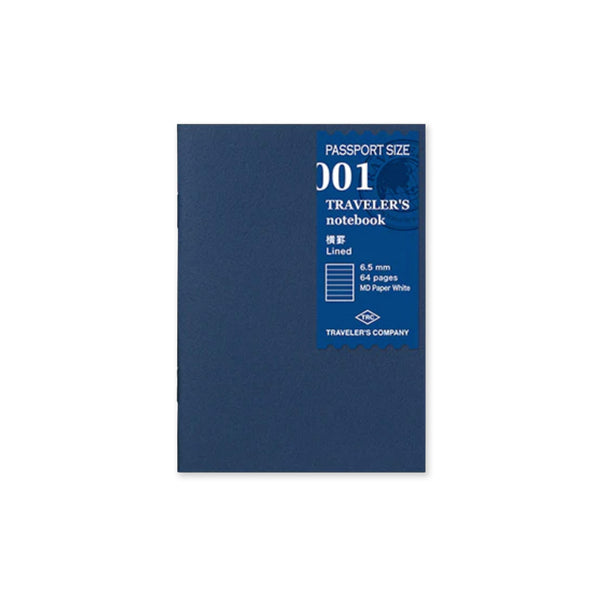 Notebook Refill | Lined Paper | Traveler's Company | 2 SIZE OPTIONS AVAILABLE - Kami Paper