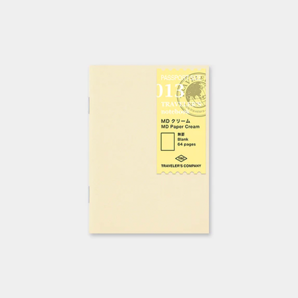 Notebook Refill | MD Cream Paper | Traveler's Company | 2 SIZE OPTIONS AVAILABLE