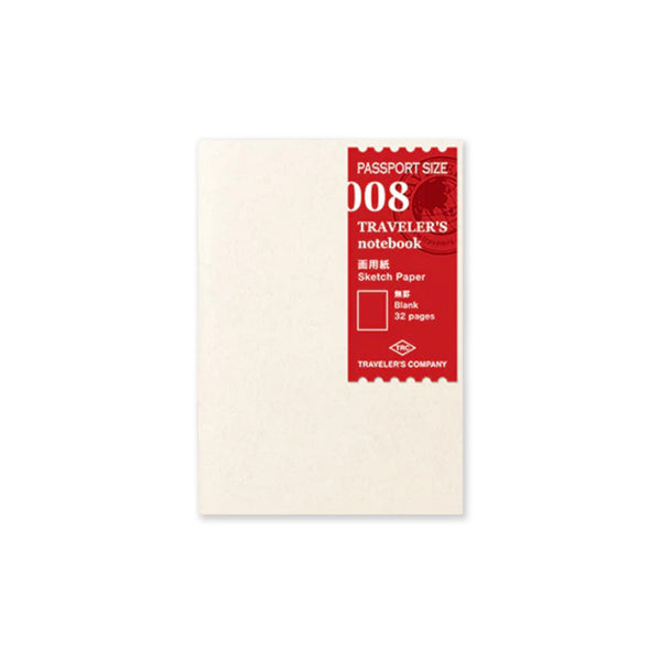 Notebook Refill | Sketch Paper | Traveler's Company | 2 SIZE OPTIONS AVAILABLE - Kami Paper