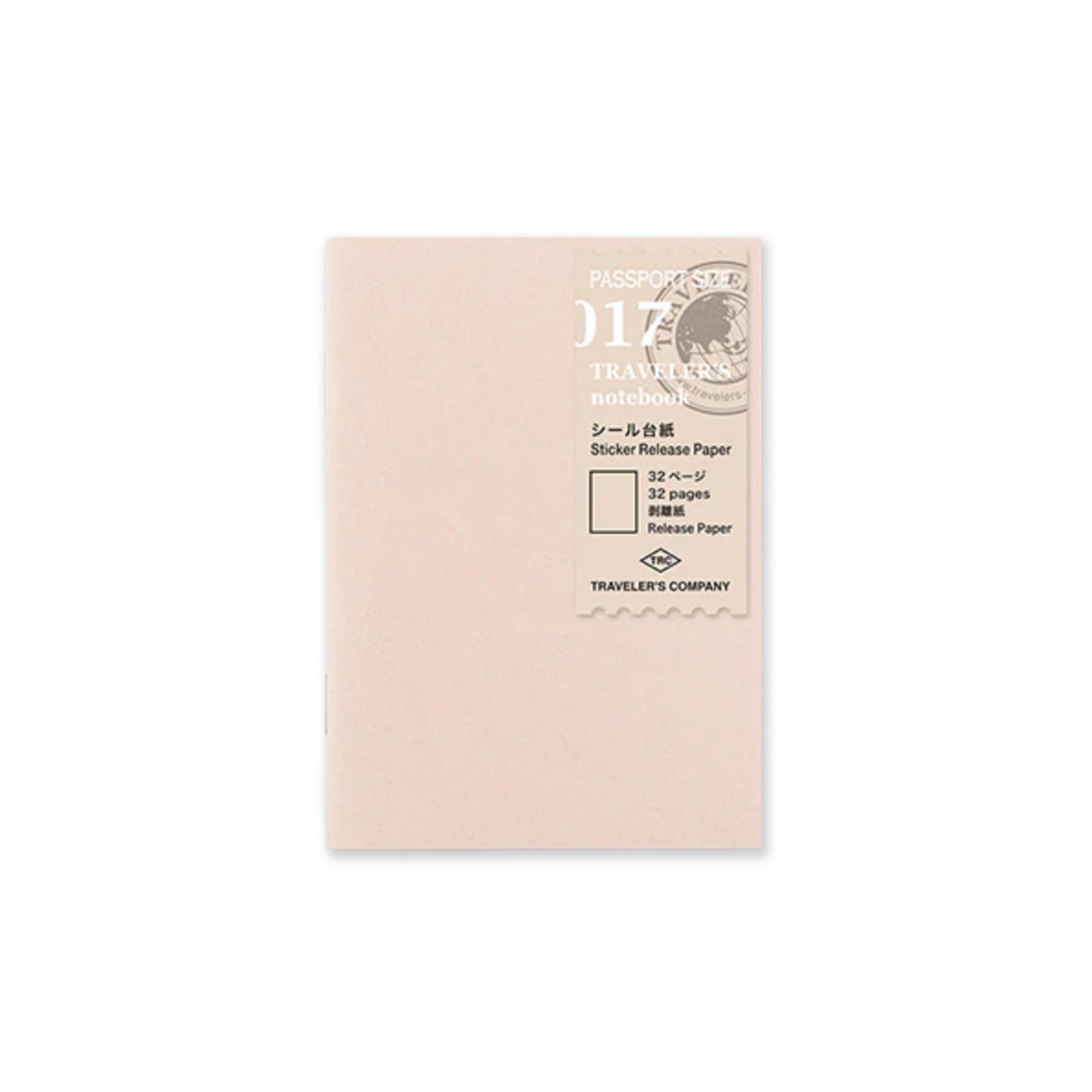 Notebook Refill | Sticker Release Paper | Traveler's Company | 2 SIZE OPTIONS AVAILABLE - Kami Paper