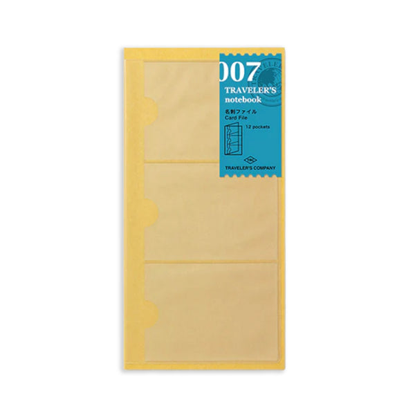 Notebook Refill | Regular | Card Holder | 12 Pockets | Traveler's Company - Kami Paper