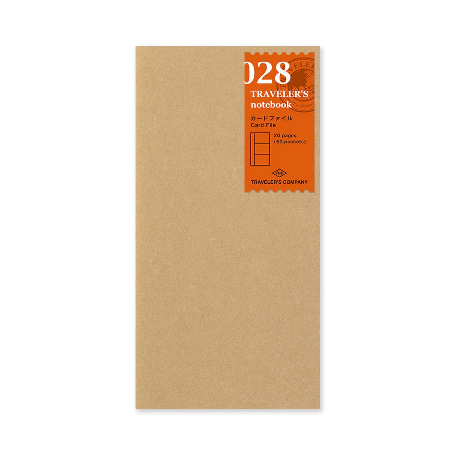 Notebook Refill | Regular | Card File | 60 Pockets | Traveler's Company