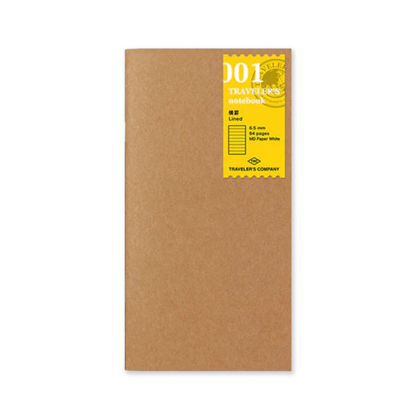 Notebook Refill | Lined Paper | Traveler's Company | 2 SIZE OPTIONS AVAILABLE - Kami Paper