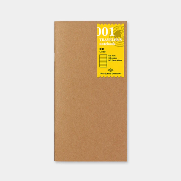 Notebook Refill | Lined Paper | Traveler's Company | 2 SIZE OPTIONS AVAILABLE