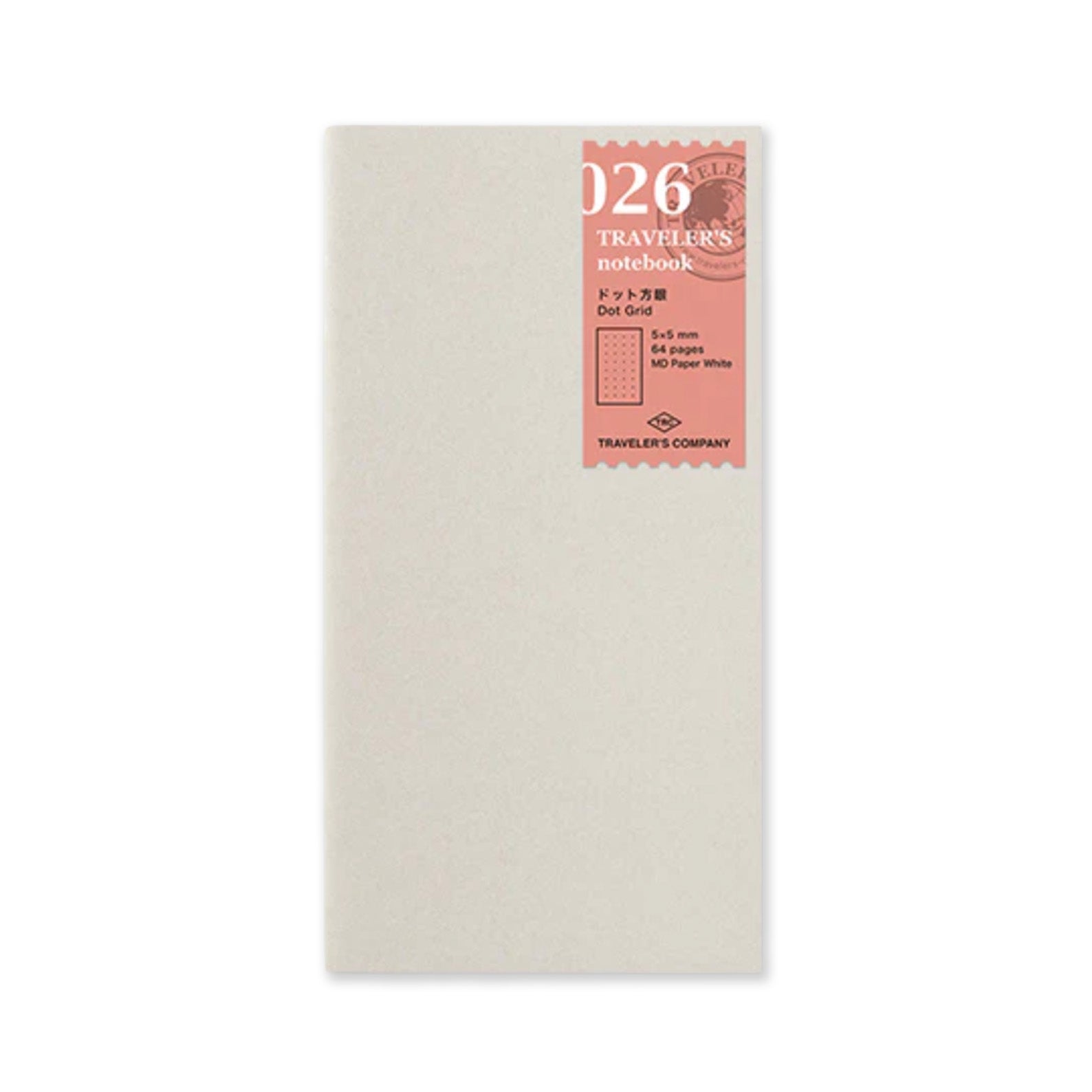 Notebook Refill | Dot Grid Paper | Traveler's Company | 2 SIZE OPTIONS AVAILABLE - Kami Paper