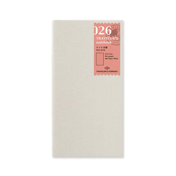 Notebook Refill | Dot Grid Paper | Traveler's Company | 2 SIZE OPTIONS AVAILABLE - Kami Paper