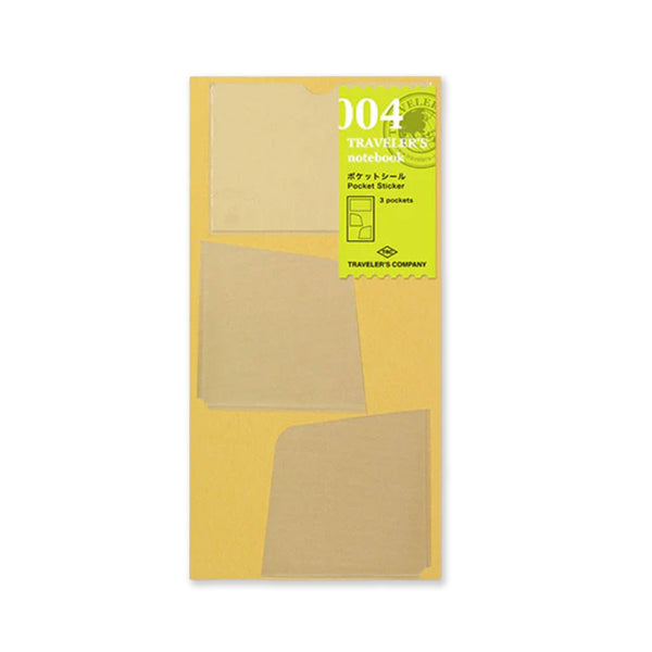 Notebook Refill | Regular Size | Pocket Stickers | Traveler's Company - Kami Paper