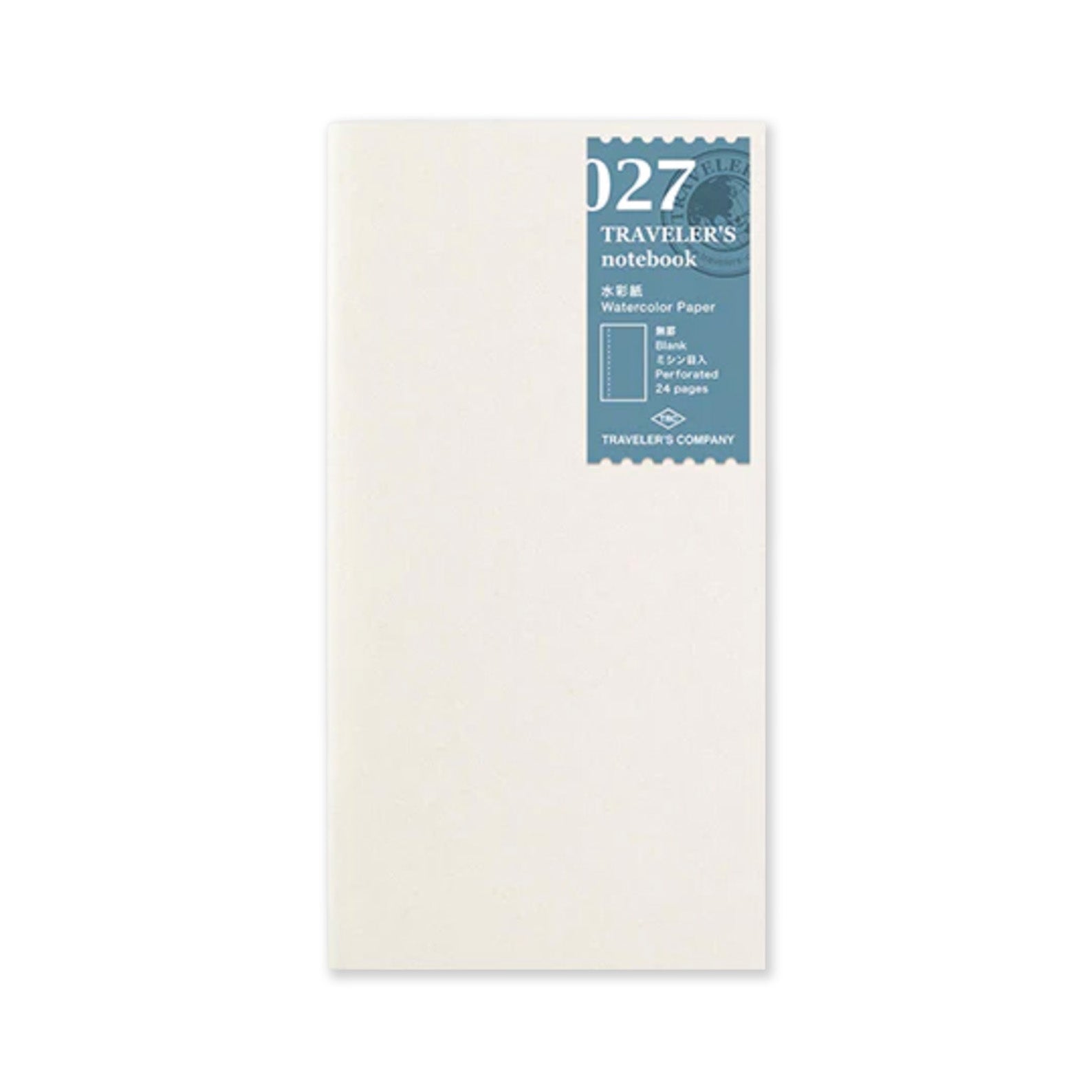 Notebook Refill | Watercolour Paper | Traveler's Company | 2 SIZE OPTIONS AVAILABLE - Kami Paper