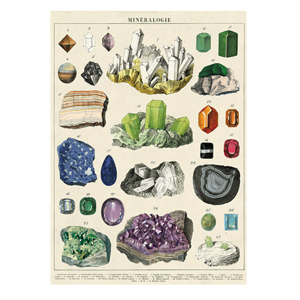 Vintage Poster | Mineralogy | Cavallini & Co.