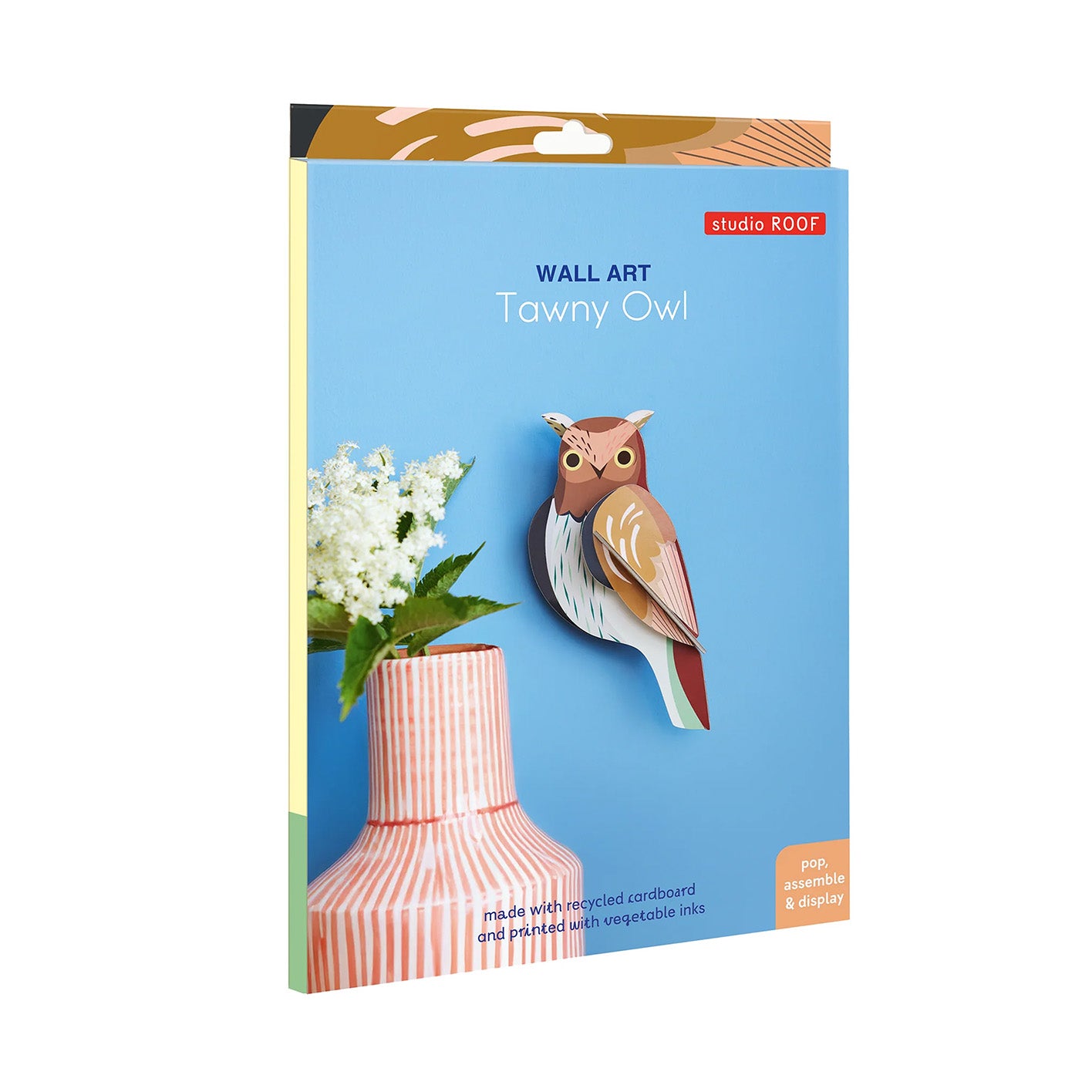 3D Cardboard Model Kit | Wall Art | B6 | Garden Birds | Tawny Owl | Studio Roof