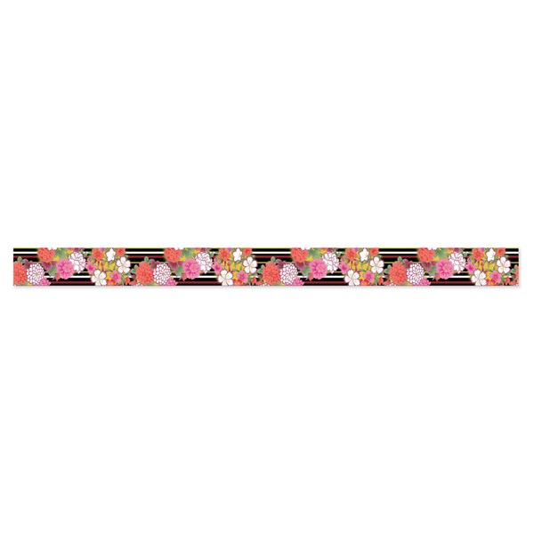 Washi Tape | Yuzen Pattern | Kimono Beauty Series | Hana | Flower Circle | Kamiiso | 2 SIZE OPTIONS AVAILABLE