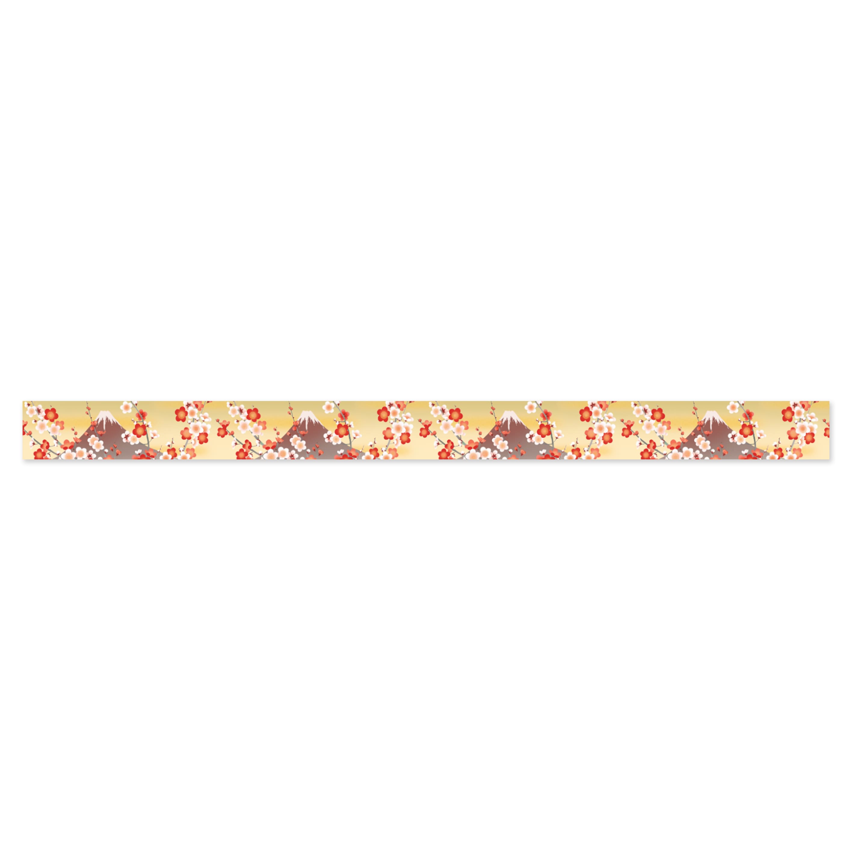 Washi Tape | Yuzen Pattern | Kimono Beauty Series | Yuu | Mt Fuji Plum | Kamiiso | 2 SIZE OPTIONS AVAILABLE