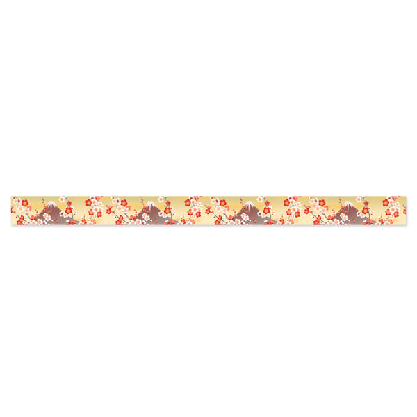 Washi Tape | Yuzen Pattern | Kimono Beauty Series | Yuu | Mt Fuji Plum | Kamiiso | 2 SIZE OPTIONS AVAILABLE