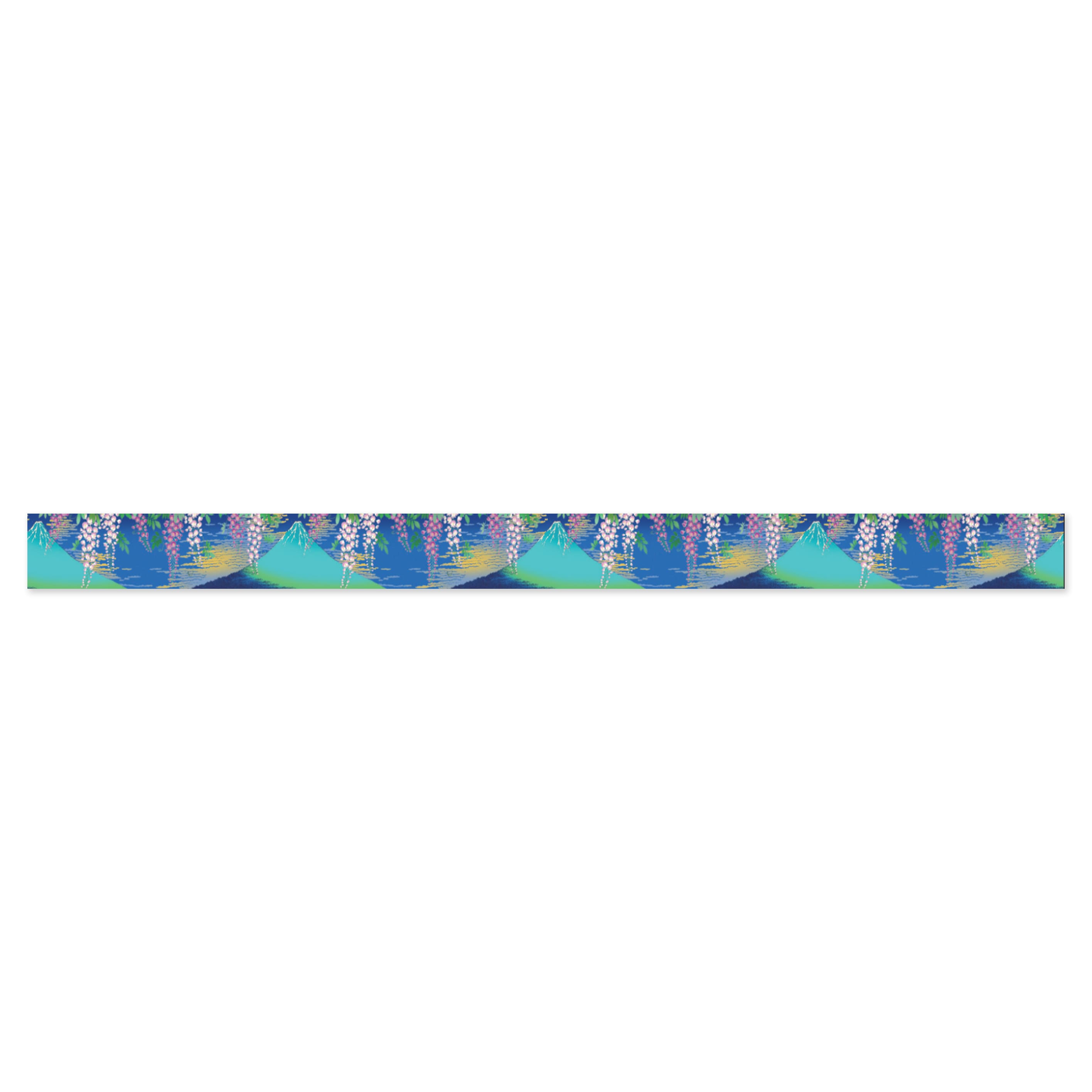 Washi Tape | Yuzen Pattern | Kimono Beauty Series | Yuu | Mt Fuji Wisteria | Kamiiso | 2 SIZE OPTIONS AVAILABLE