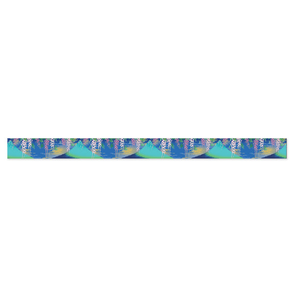 Washi Tape | Yuzen Pattern | Kimono Beauty Series | Yuu | Mt Fuji Wisteria | Kamiiso | 2 SIZE OPTIONS AVAILABLE