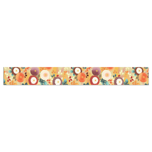 Washi Tape | Yuzen Pattern | Kimono Beauty Series | Hana | Chrysanthemum | Kamiiso | 2 SIZE OPTIONS AVAILABLE