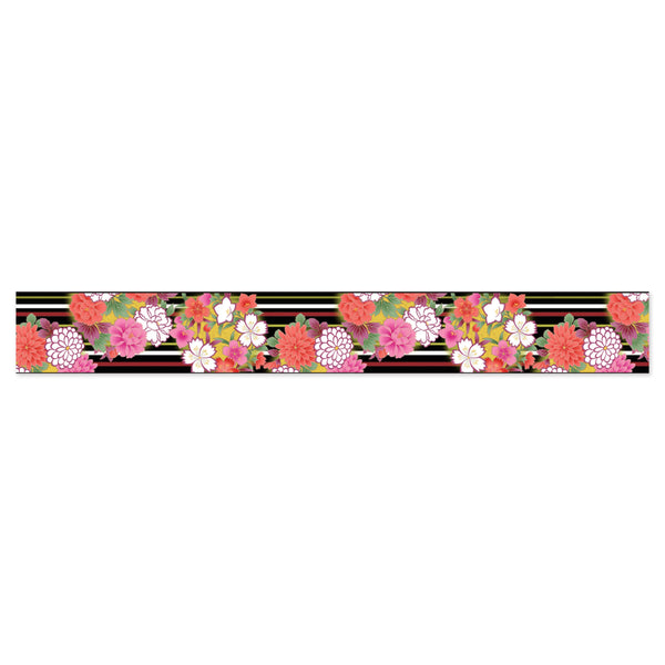 Washi Tape | Yuzen Pattern | Kimono Beauty Series | Hana | Flower Circle | Kamiiso | 2 SIZE OPTIONS AVAILABLE