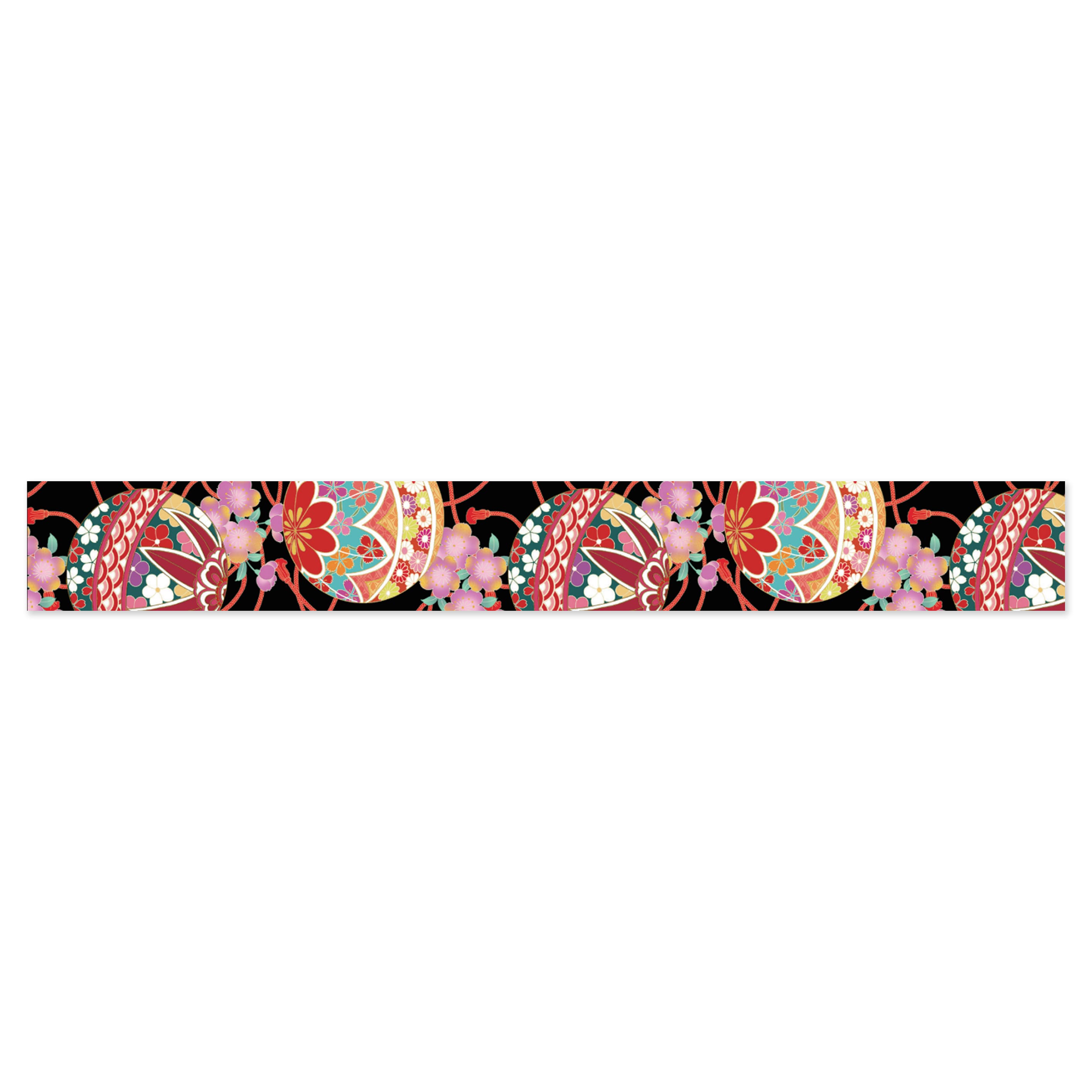 Washi Tape | Yuzen Pattern | Kimono Beauty Series | Yuu | Traditional Japanese Handball | Kamiiso | 2 SIZE OPTIONS AVAILABLE