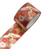 Washi Tape | Yuzen Pattern | Kimono Beauty Series | Yuu | Crane Snow Ring | Kamiiso | 2 SIZE OPTIONS AVAILABLE
