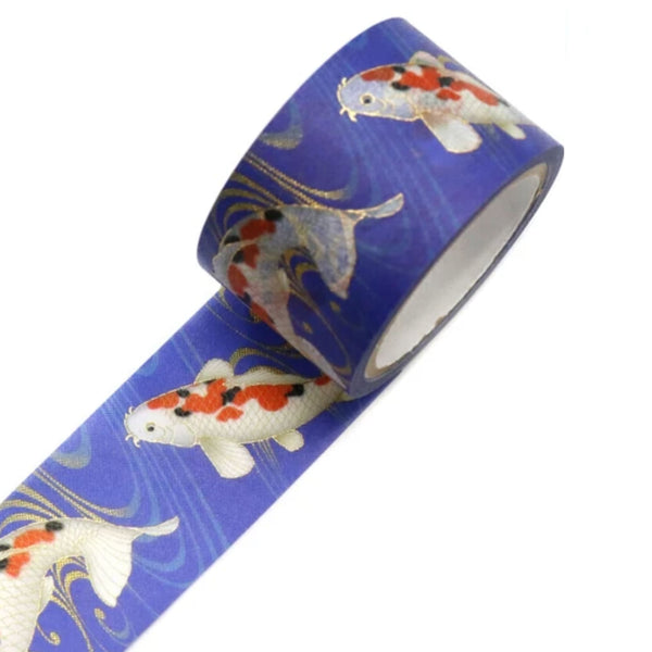 Washi Tape | Yuzen Pattern | Kimono Beauty Series | Yuu | Nishikigoi | Kamiiso | 2 SIZE OPTIONS AVAILABLE