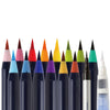Brush Pen | SAI Traditional Japanese Colour | Red Mt Fuji | 15 Colour Set | Akashiya
