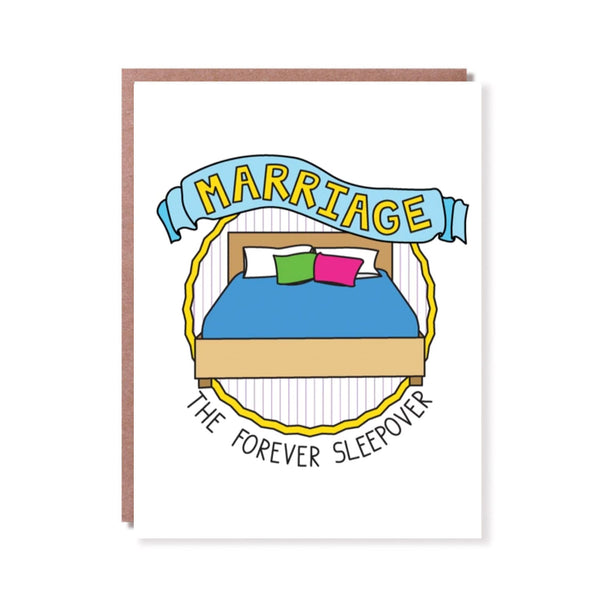 Wedding Card | Marriage The Forever Sleepover | Things By Bean