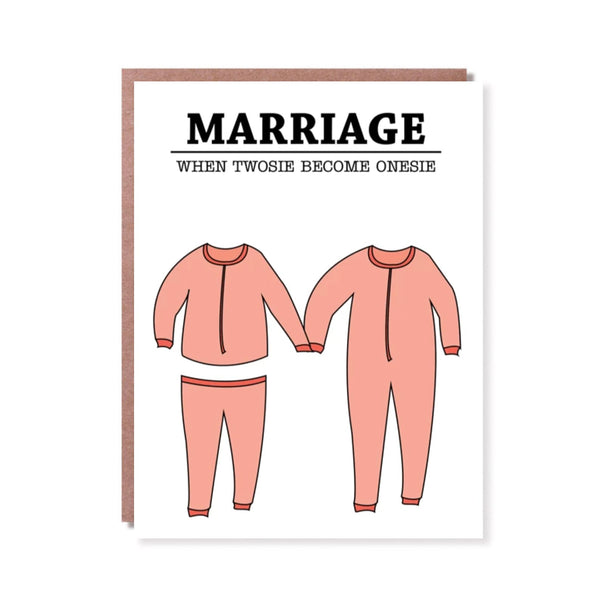 Wedding Card | Marriage When Twosie Become Onesie | Things By Bean