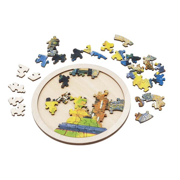 Jigsaw Puzzle | Wooden Puzzle | Cafe Terrace At Night | Sunflowers | Fridolin